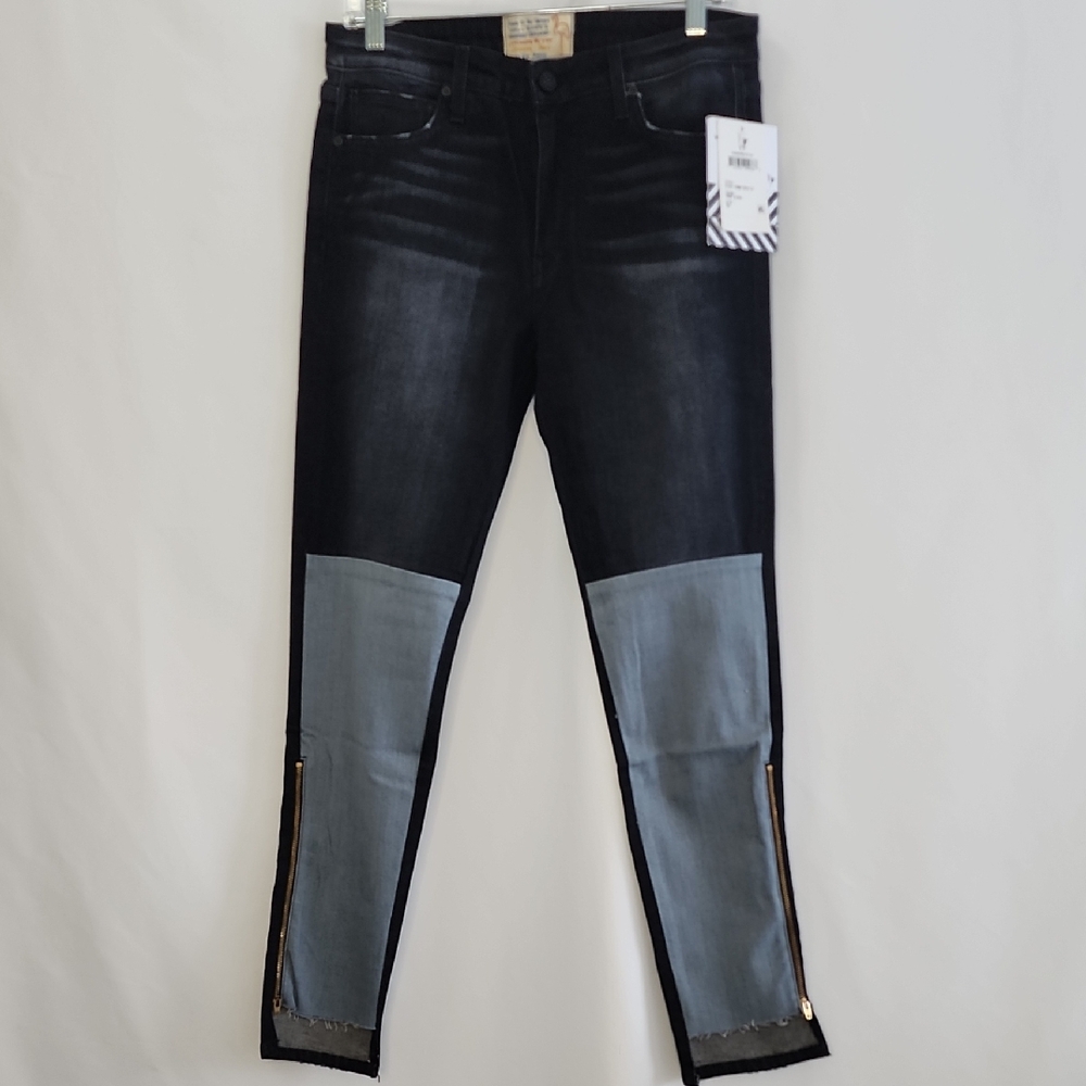 Sandrine Rose X Free People Black and Blue Skinny Jeans Size 28
